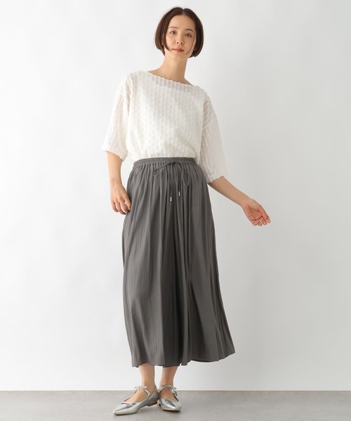 LEPSIM(レプシィム)の「フリンジカット5分袖プルオーバー 290954(Tシャツ/カットソー・レディース・ブラック/アイボリー・FREE)」の9枚目の写真