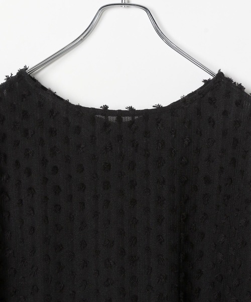 LEPSIM(レプシィム)の「フリンジカット5分袖プルオーバー 290954(Tシャツ/カットソー・レディース・ブラック/アイボリー・FREE)」の18枚目の写真