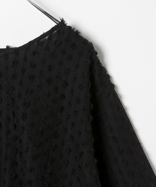 LEPSIM(レプシィム)の「フリンジカット5分袖プルオーバー 290954(Tシャツ/カットソー・レディース・ブラック/アイボリー・FREE)」の19枚目の写真