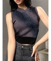 MURUA | クロップドグラデーションニット(タンクトップ)