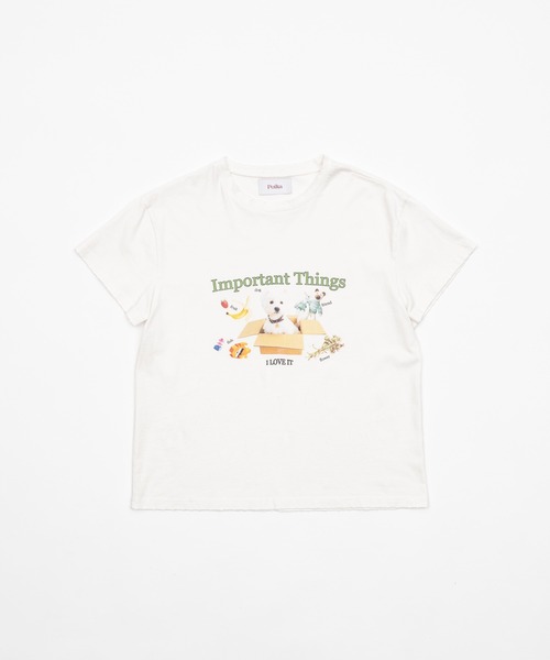 Poika（ポイカ）の「アニマルプリントT [ユニセックス]（Tシャツ/カットソー・レディース・ホワイト系その他2/グレー系その他/ホワイト系その他/グレー系その他2・SMALL/MEDIUM）」の6枚目の写真