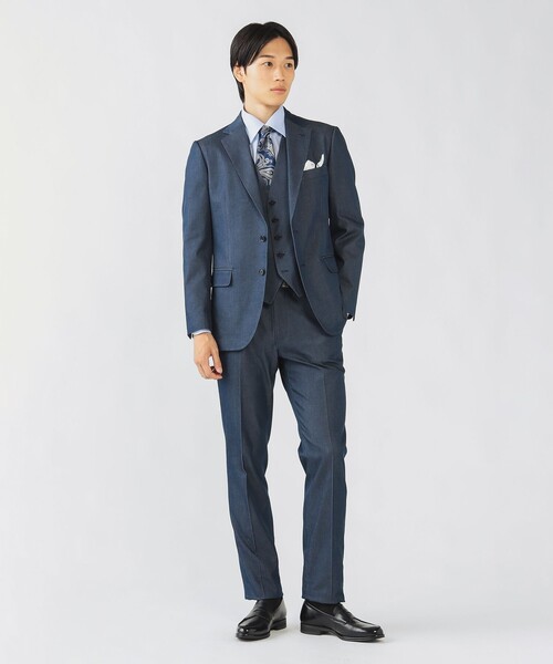 BEAMS HEART（ビームスハート）の「ストレッチデニム 2ボタン ジャケット 25AW（セットアップ対応）（テーラードジャケット・メンズ・インディゴブルー/ブルー系その他3・SMALL/MEDIUM/LARGE/X-LARGE）」の7枚目の写真