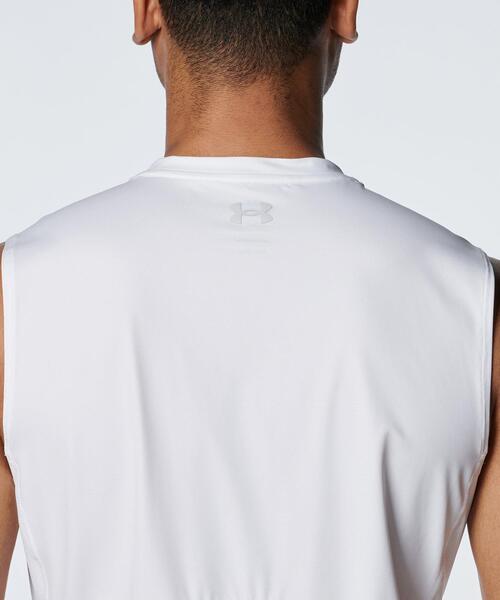 UNDER ARMOUR(アンダーアーマー)の「UAアイソチル フィッティド スリーブレス Vネックシャツ(ゴルフ/メンズ)(Tシャツ/カットソー・メンズ・ホワイト・L/M/S/3XL/XL/2XL)」の13枚目の写真