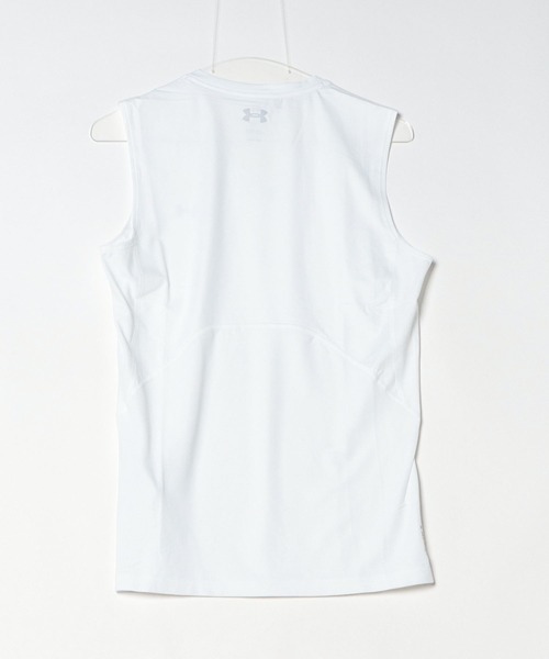 UNDER ARMOUR(アンダーアーマー)の「UAアイソチル フィッティド スリーブレス Vネックシャツ(ゴルフ/メンズ)(Tシャツ/カットソー・メンズ・ホワイト・L/M/S/3XL/XL/2XL)」の8枚目の写真