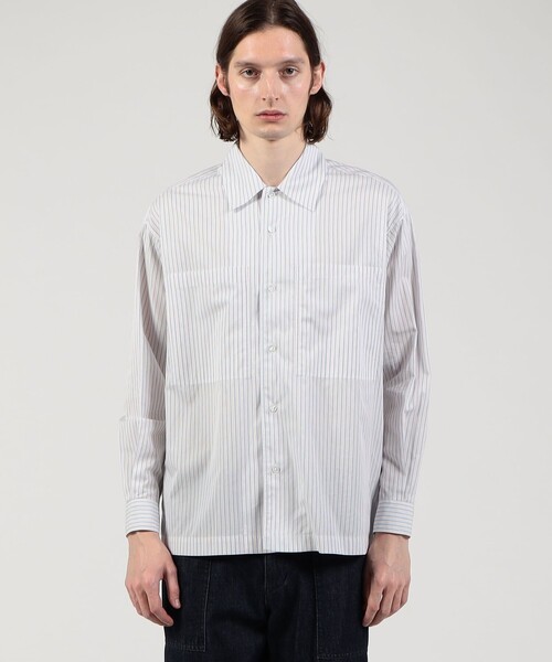 TOMORROWLAND (トゥモローランド)の「コットンストライプ ダブルポケットシャツ(シャツ/ブラウス・メンズ・ホワイト系その他/ブルー系その他・S/M/XS)」の4枚目の写真