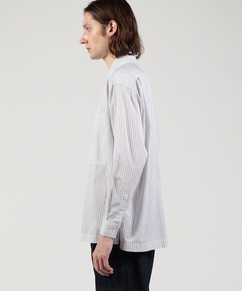 TOMORROWLAND (トゥモローランド)の「コットンストライプ ダブルポケットシャツ(シャツ/ブラウス・メンズ・ホワイト系その他/ブルー系その他・S/M/XS)」の5枚目の写真