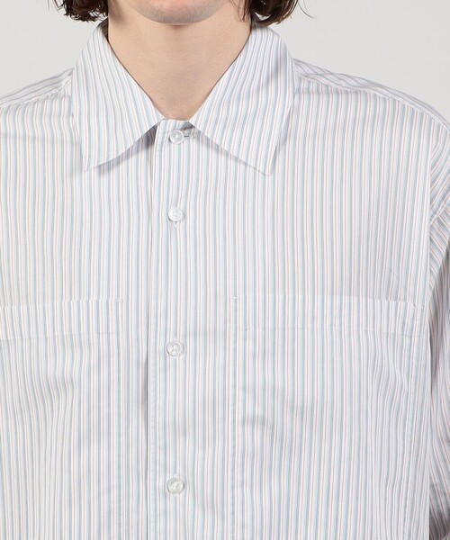 TOMORROWLAND (トゥモローランド)の「コットンストライプ ダブルポケットシャツ(シャツ/ブラウス・メンズ・ホワイト系その他/ブルー系その他・S/M/XS)」の7枚目の写真