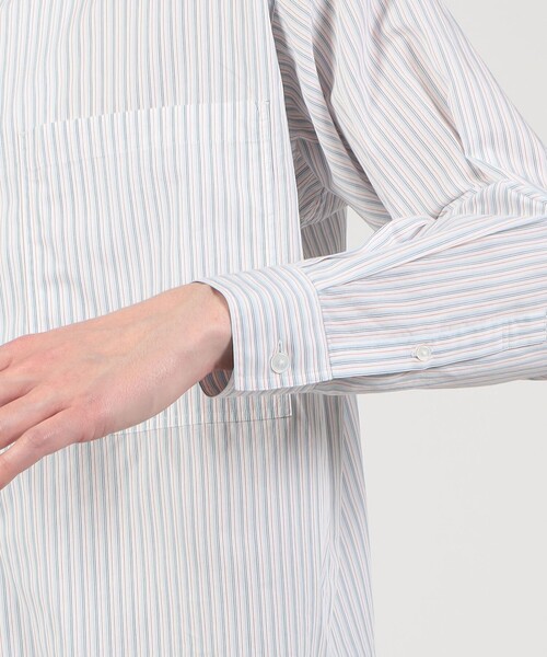 TOMORROWLAND (トゥモローランド)の「コットンストライプ ダブルポケットシャツ(シャツ/ブラウス・メンズ・ホワイト系その他/ブルー系その他・S/M/XS)」の8枚目の写真