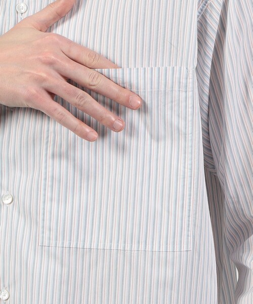 TOMORROWLAND (トゥモローランド)の「コットンストライプ ダブルポケットシャツ(シャツ/ブラウス・メンズ・ホワイト系その他/ブルー系その他・S/M/XS)」の10枚目の写真
