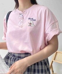 ●ワンポイント刺繍 おばけプリントビッグサイズ半袖Tシャツ