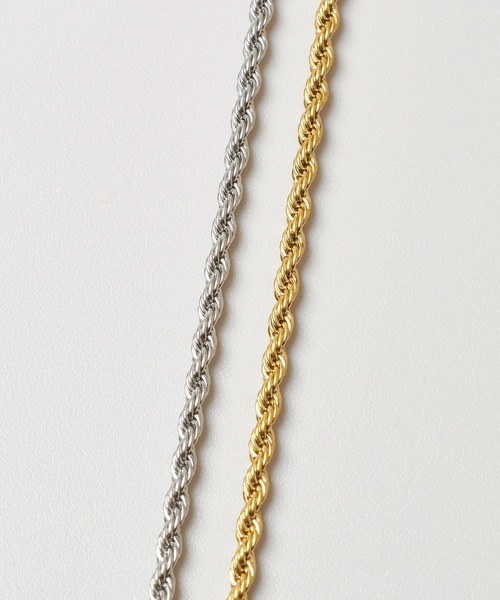 GOLDY（ゴールディ）の「【金属アレルギー軽減】フック × ロープ チェーン ステンレス ネックレス（ネックレス・レディース・シルバー/ゴールド・FREE）」の11枚目の写真