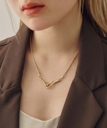GOLDY（ゴールディ）の「【金属アレルギー軽減】フック × ロープ チェーン ステンレス ネックレス（ネックレス）」