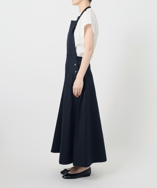 IENA（イエナ）の「コットンラミーツイルフレアジャンスカ（ワンピース・レディース・ベージュ/ネイビー・36/38）」の21枚目の写真