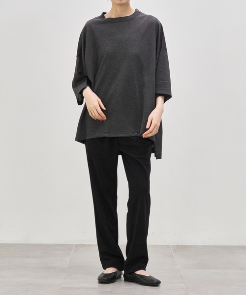 COGTHEBIGSMOKE(コグザビッグスモーク)の「【COGTHEBIGSMOKE/コグザビッグスモーク】EDEN TROUSERS/ストレッチエフォートレスストレートパンツ(その他パンツ・レディース・ブラック/ブラウン・1)」の9枚目の写真