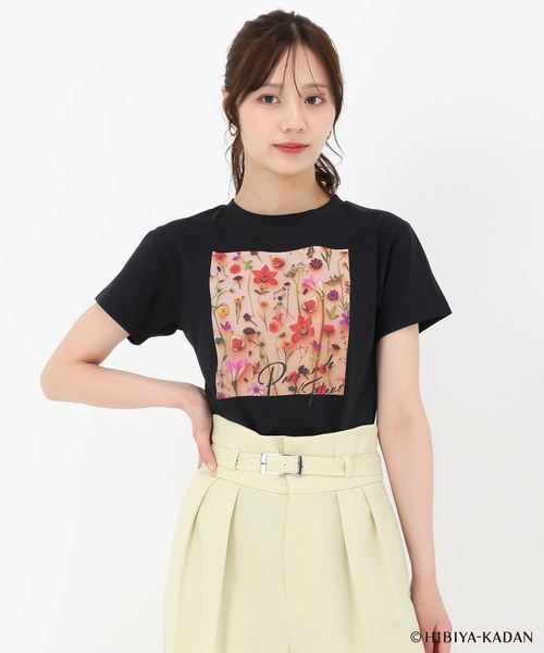 31 Sons de mode(トランテアン ソン ドゥ モード)の「2025春夏新作 【HIBIYA-KADANコラボ】フラワープリントTEE(Tシャツ/カットソー・レディース・ブラック/サックスブルー/オフホワイト・フリ-)」の13枚目の写真