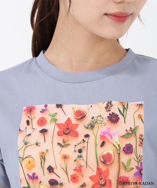 31 Sons de mode(トランテアン ソン ドゥ モード)の「2025春夏新作 【HIBIYA-KADANコラボ】フラワープリントTEE(Tシャツ/カットソー・レディース・ブラック/サックスブルー/オフホワイト・フリ-)」の18枚目の写真