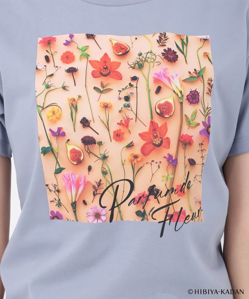 31 Sons de mode(トランテアン ソン ドゥ モード)の「2025春夏新作 【HIBIYA-KADANコラボ】フラワープリントTEE(Tシャツ/カットソー・レディース・ブラック/サックスブルー/オフホワイト・フリ-)」の19枚目の写真