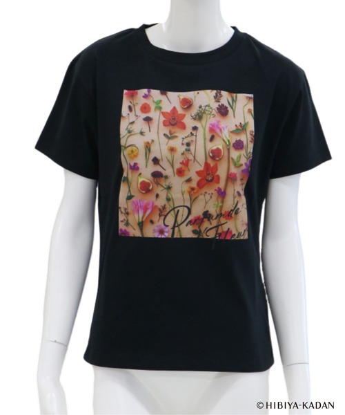 31 Sons de mode(トランテアン ソン ドゥ モード)の「2025春夏新作 【HIBIYA-KADANコラボ】フラワープリントTEE(Tシャツ/カットソー・レディース・ブラック/サックスブルー/オフホワイト・フリ-)」の15枚目の写真