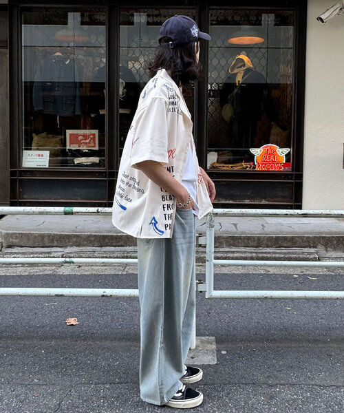 CIAOPANIC(チャオパニック)の「ハンドクラフトショートスリーブシャツ(シャツ/ブラウス・レディース・ブラック/ホワイト・FREE)」の10枚目の写真