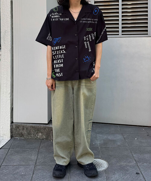 CIAOPANIC(チャオパニック)の「ハンドクラフトショートスリーブシャツ(シャツ/ブラウス・レディース・ブラック/ホワイト・FREE)」の14枚目の写真