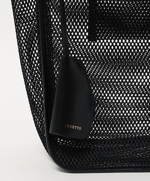 ORSETTO(オルセット)の「<ORSETTO>MESH TOTE(トートバッグ・レディース・ブラック/ベージュ・FREE)」の10枚目の写真