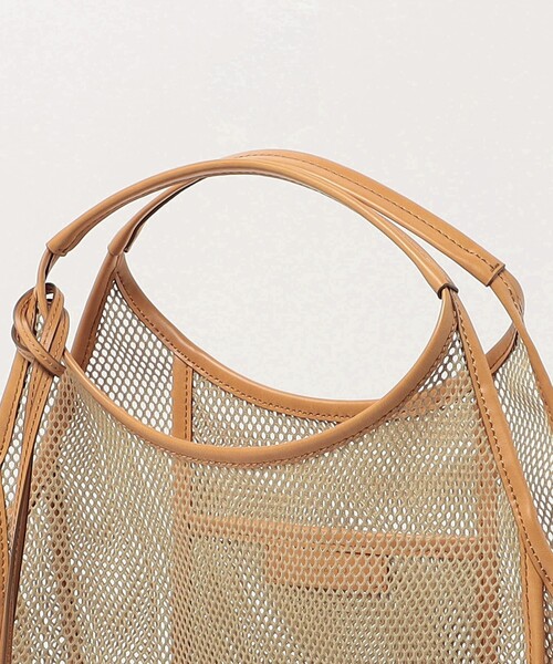 ORSETTO(オルセット)の「<ORSETTO>MESH TOTE(トートバッグ・レディース・ブラック/ベージュ・FREE)」の5枚目の写真