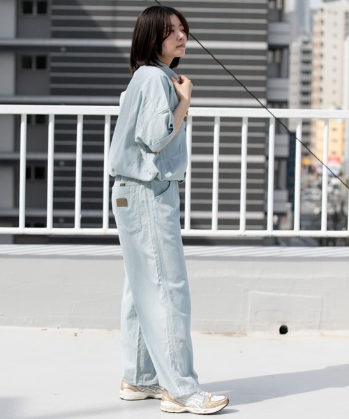 Wrangler（ラングラー）の「『別注』Wrangler×EKAL　ライトデニムリラックスバギーパンツ（デニムパンツ・レディース・ワンウォッシュ/ブルー系その他・ONE）」の9枚目の写真