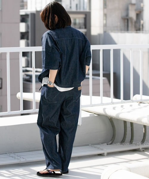 Wrangler（ラングラー）の「『別注』Wrangler×EKAL　ライトデニムリラックスバギーパンツ（デニムパンツ・レディース・ワンウォッシュ/ブルー系その他・ONE）」の19枚目の写真