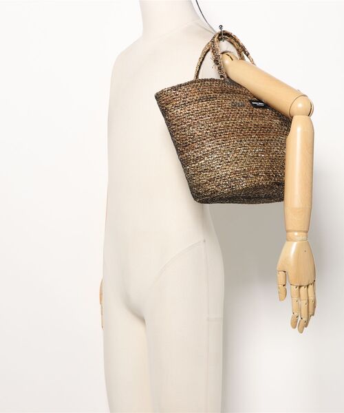 Jines（ジネス）の「ミックスバスケットトートBAG【SONIA BENGAL/ソニアベンガル】（かごバッグ・レディース・ブラック/オレンジ・フリー）」の18枚目の写真