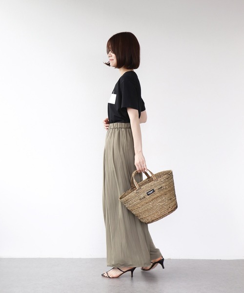 Jines（ジネス）の「ミックスバスケットトートBAG【SONIA BENGAL/ソニアベンガル】（かごバッグ・レディース・ブラック/オレンジ・フリー）」の7枚目の写真