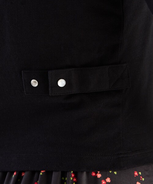 agnes b.（アニエスベー）の「オーガニックコットン 長袖 カーディガンプレッション "Le Petit"（カーディガン/ボレロ・レディース・ブラック・3/2/1）」の8枚目の写真