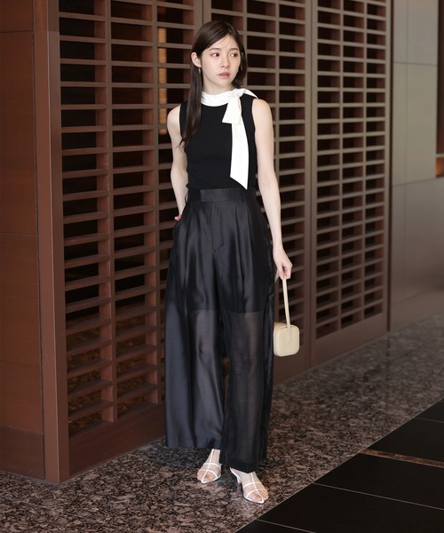 #wnc ブルマリン BLUMARINE ニット セーター 42 黒 パール ハイネック イタリア製 大きいサイズ レディース [787508] trim_ofnls_itemf7d380e4836511e