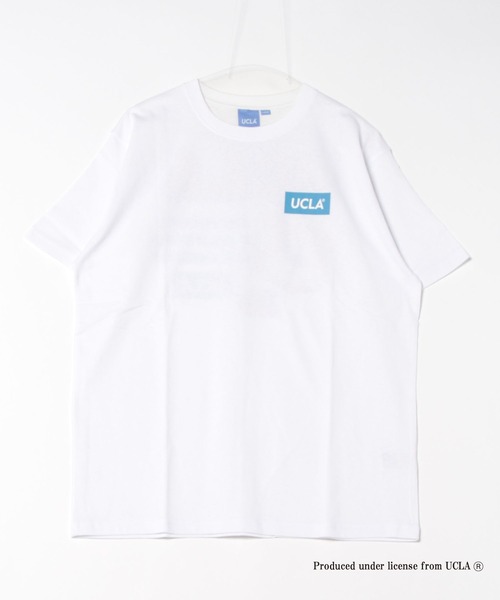 UCLA(ユーシーエルエー)の「【UCLA】バックプリントショートスリーブTEE ショートスリーブT 半袖Tシャツ(Tシャツ/カットソー・メンズ・ホワイト系1/ホワイト/ネイビー・2/3)」の2枚目の写真