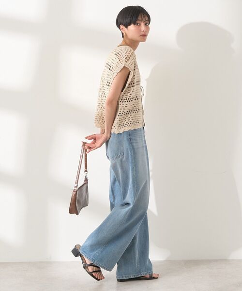 AMERICAN HOLIC（アメリカンホリック）の「レーシーニットベスト（ベスト・レディース・ブラック/ベージュ/アイボリー・FREE）」の10枚目の写真