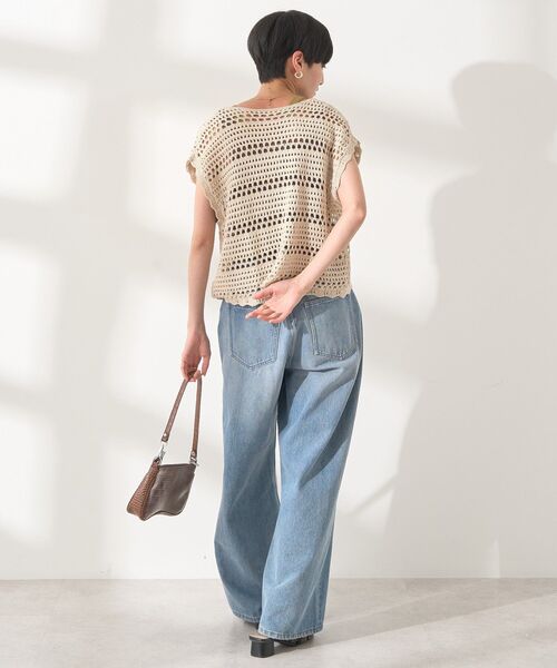 AMERICAN HOLIC（アメリカンホリック）の「レーシーニットベスト（ベスト・レディース・ブラック/ベージュ/アイボリー・FREE）」の11枚目の写真