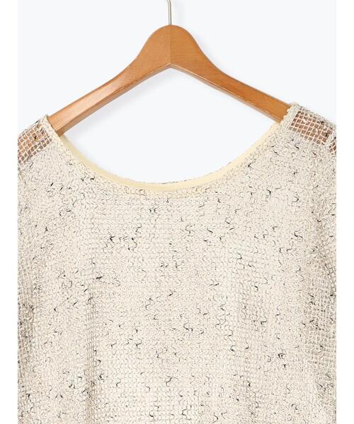 Lugnoncure(ルノンキュール)の「メッシュニットワンピース《2025summer catalog item》(ワンピース・レディース・オフホワイト/ベージュ/ブラック・F)」の21枚目の写真