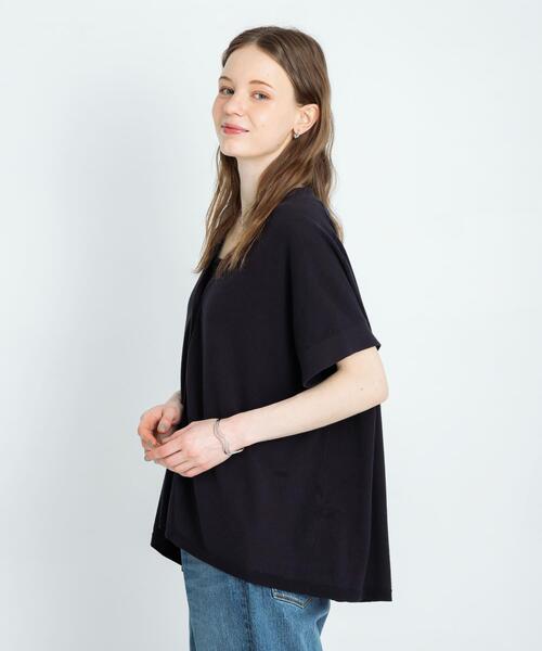 URBAN RESEARCH Sonny Label（アーバンリサーチサニーレーベル）の「『接触冷感』クールミストフレンチニットカーディガン（カーディガン/ボレロ・レディース・ブラック/グレー系その他/ライトカーキ・FREE）」の10枚目の写真