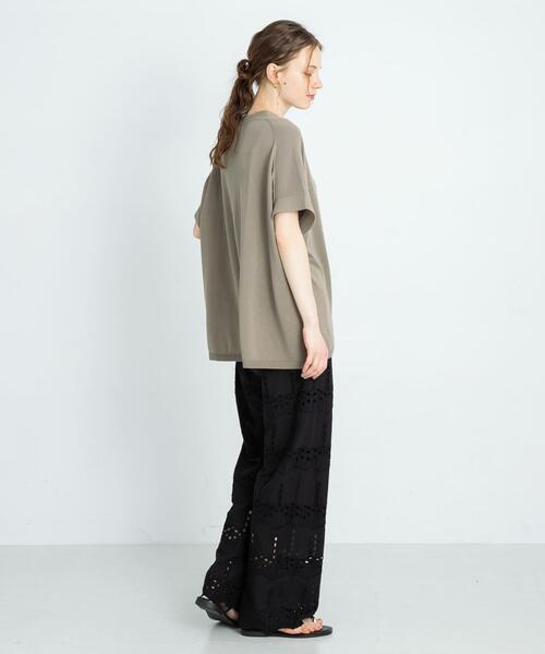 URBAN RESEARCH Sonny Label（アーバンリサーチサニーレーベル）の「『接触冷感』クールミストフレンチニットカーディガン（カーディガン/ボレロ・レディース・ブラック/グレー系その他/ライトカーキ・FREE）」の8枚目の写真