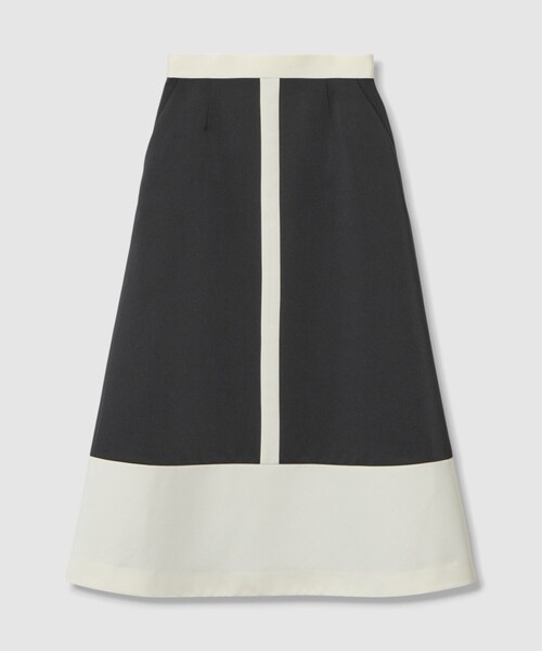 セール】【LOULOU WILLOUGHBY】バイカラーフレアスカート（スカート