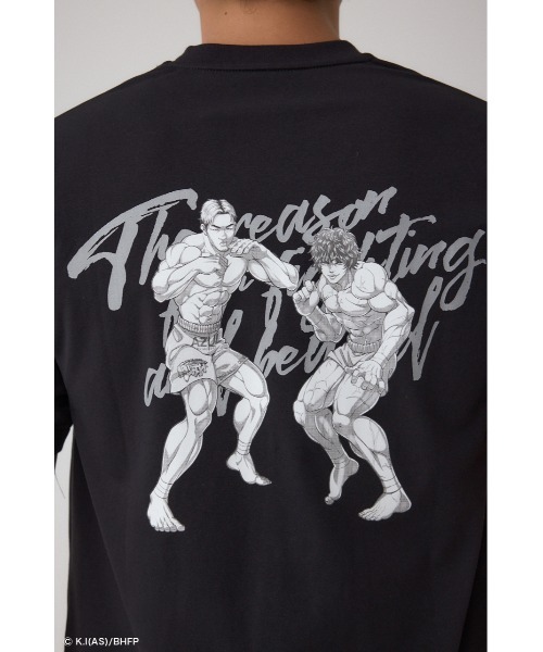 AZUL by moussy（アズールバイマウジー）の「【BREAKINGDOWN×範馬刃牙×AZUL】コラボV/NTシャツ（Tシャツ/カットソー・メンズ・ホワイト/ブラック・MEDIUM/LARGE）」の20枚目の写真