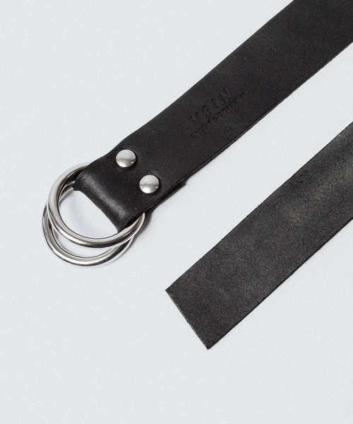 グイディレザー ダブルリングベルト / GUIDI LEATHER DOUBLE RING BELT