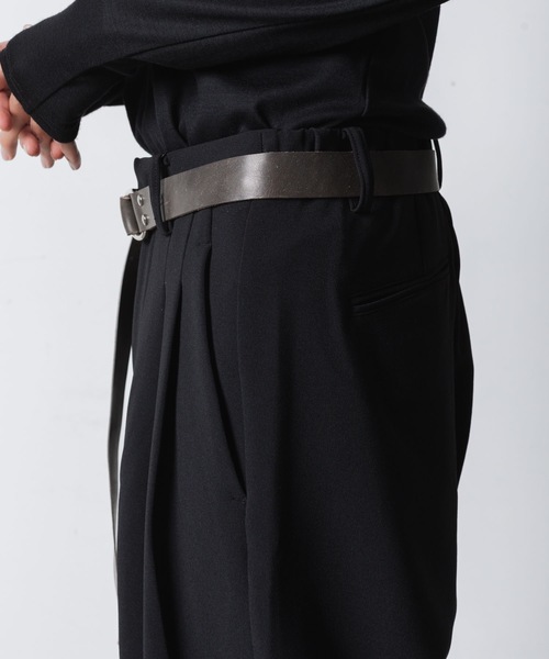 グイディレザー ダブルリングベルト / GUIDI LEATHER DOUBLE
