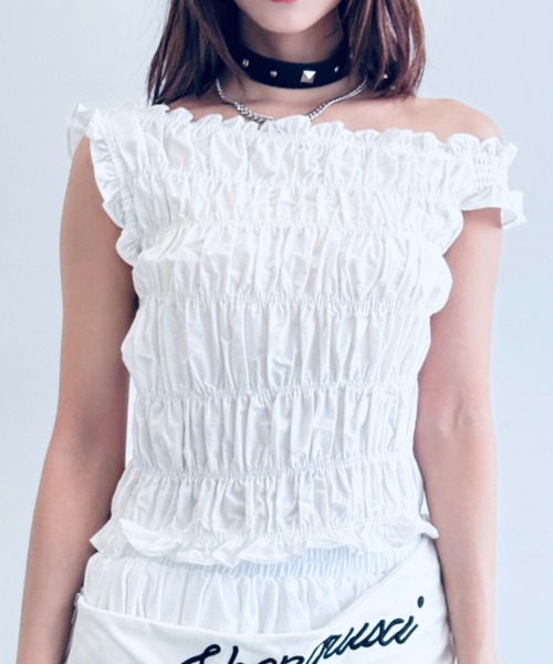 NULABEL（ニューレーベル）のZIPUP SHIRT-IVORY（ジップアップ