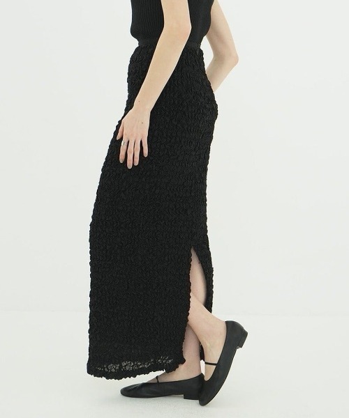 CLANE SHIRRING STRAIGHT SKIRT 18109-6092（スカート）｜CLANE