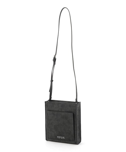 NICOLE CLUB FOR MEN(ニコルクラブフォーメン)の「スクエアショルダーミニバッグ(ショルダーバッグ・メンズ・ネイビー/ブラック/ブラック×グレー/グレー系・FREE)」の12枚目の写真