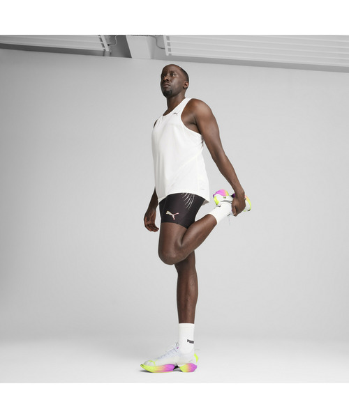 PUMA（プーマ）の「PUMA プーマ メンズ ランニング レースデイ ウルトラスパン シングレット（タンクトップ・メンズ・ホワイト/ピンク系その他・LARGE/MEDIUM/SMALL）」の4枚目の写真