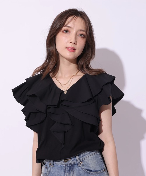 未使用 Apuweiser-riche アプワイザーリッシェ 23293620 カットソー 2 M 綿100％ 半袖 Tシャツ トップス レディース AO2993A19 Apuweiser-riche - 未使用 Apuweiser-riche アプワイザー