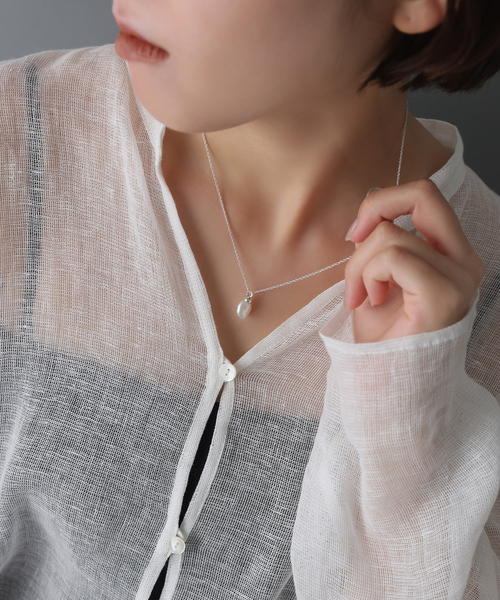 WEB限定》【SAMH by LILAS】 ケシパールネックレス SV（ネックレス