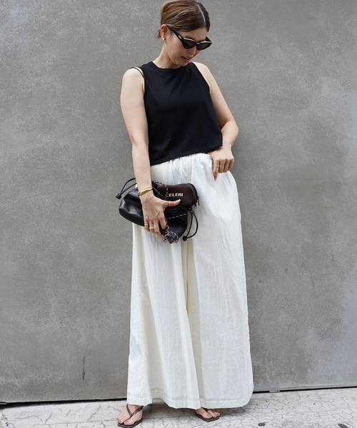 CELERI(セルリ)の「【CELERI/セルリ】 WIDE PANTS(その他パンツ・レディース・ホワイト/ブラック・38/34/36)」の17枚目の写真