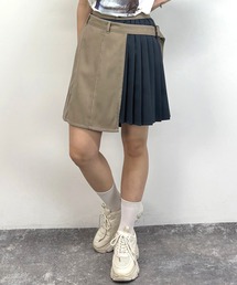 ラッププリーツスカート
